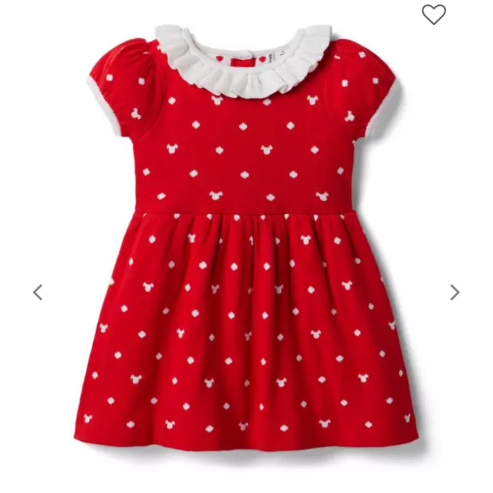 Janie and Jack Fire Engine Dot Minnie Mouse Dress